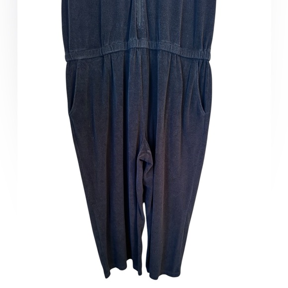 d&co Active Black Terry Cloth Hooded Jumper Romper Womens XL Short Sleeve Zip - Picture 4 of 10